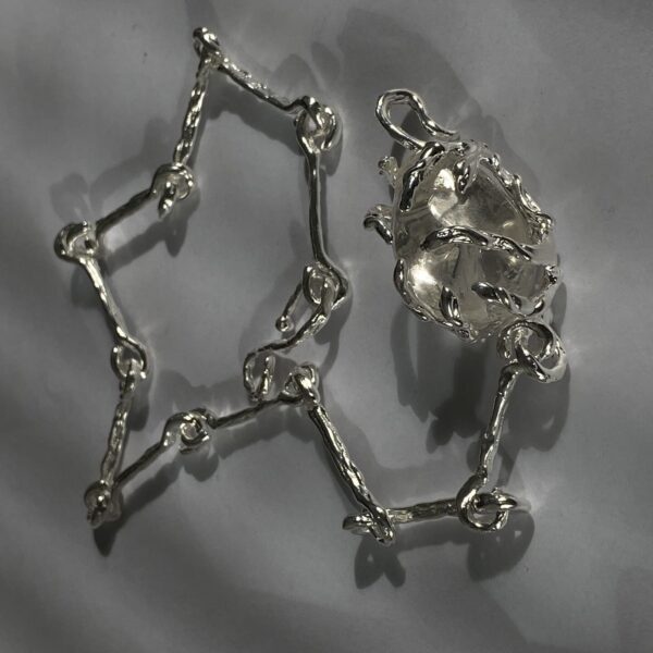 CHOKER LÁGRIMA DE GAIA CK4S PRATEADO