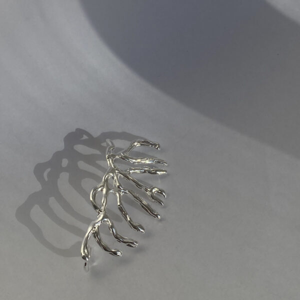 EARCUFF RADIX SOLIS PRATEADO